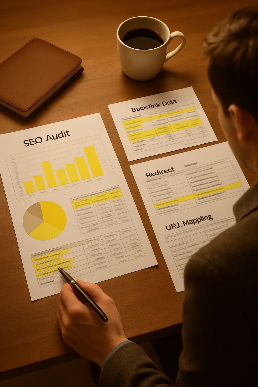 Audit SEO backlinks e-commerce avec plan de redirections et cartographie des URLs linkées